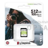 Карта памяти SDXC 512 Гб Kingston Class 10 UHS-I U3 V10 Canvas Select Plus (100 Mb/s) Карта памяти SDXC 512 Гб Kingston Class 10 UHS-I U3 V10 Canvas Select Plus (100 Mb/s)