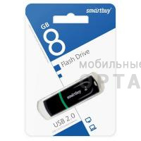 Флешка USB 8 Гб  Smartbuy  Paean  чёрный