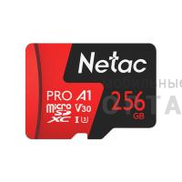 Карта памяти 256 Гб MicroSDXC Netac  P500  Extreme Pro  Class 10 UHS-I A1 V30 (100 Mb/s) без адаптера Карта памяти 256 Гб MicroSDXC Netac  P500  Extreme Pro  Class 10 UHS-I A1 V30 (100 Mb/s) без адаптера