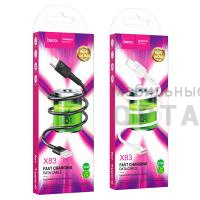Кабель USB to Type-C HOCO X83 Victory, 1.0м, 3.0A,  белый