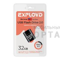 Флешка USB 32 Гб Exployd  640  чёрный Флешка USB 32 Гб Exployd  640  чёрный