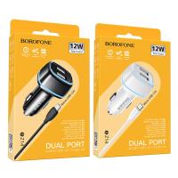 АЗУ Borofone BZ14, Max, 2400mA, кабель Usb to Micro, белый