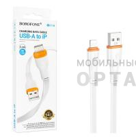 Кабель Usb Borofone BX118 cable for Lightning, белый