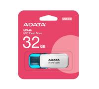 Флешка USB 32Gb ADATA UV240, USB 2.0, пластик, белый, синий