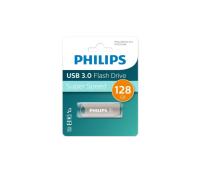 Флешка USB 128Gb Philips IRON 3.0, USB 3.0, металл, серый
