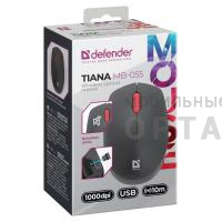 Мышь беспроводная DEFENDER Tiana MB-055, 3D,1000dpi,бесшумн, черный (1/40) Мышь беспроводная DEFENDER Tiana MB-055, 3D,1000dpi,бесшумн, черный (1/40)
