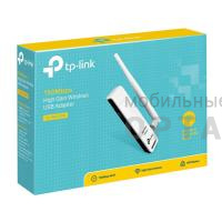 Адаптер USB TP-Link TL-WN722N N150 Wi-Fi, беспроводной, стандарты 802.11n/g/b, до 150 Мбит/с  (1/60)