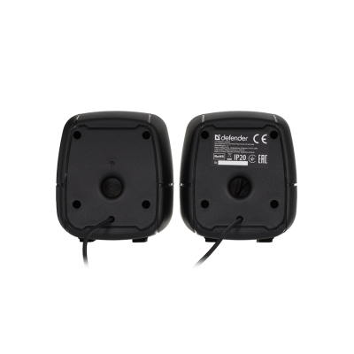 Акустическая 2.0 система DEFENDER J1 6Вт, подсветка, питание от USB, черный (1/30)