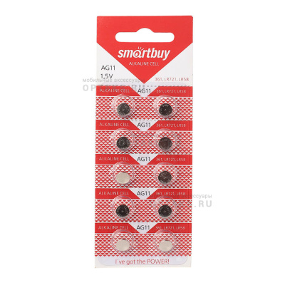 Элемент питания SMARTBUY AG11 BL10 (10/2000)